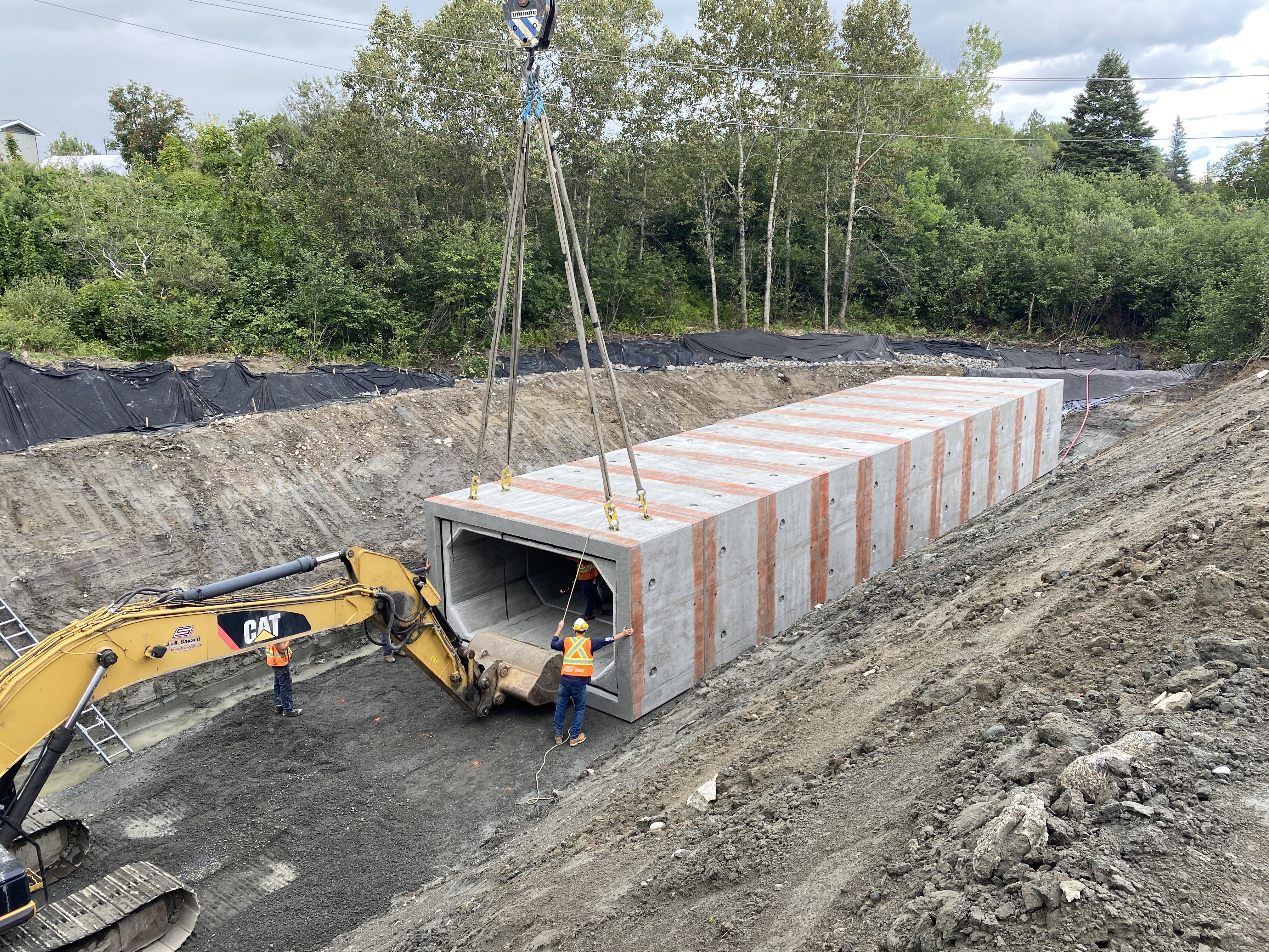 Ponceau ruisseau Maltais - Construction JR Savard