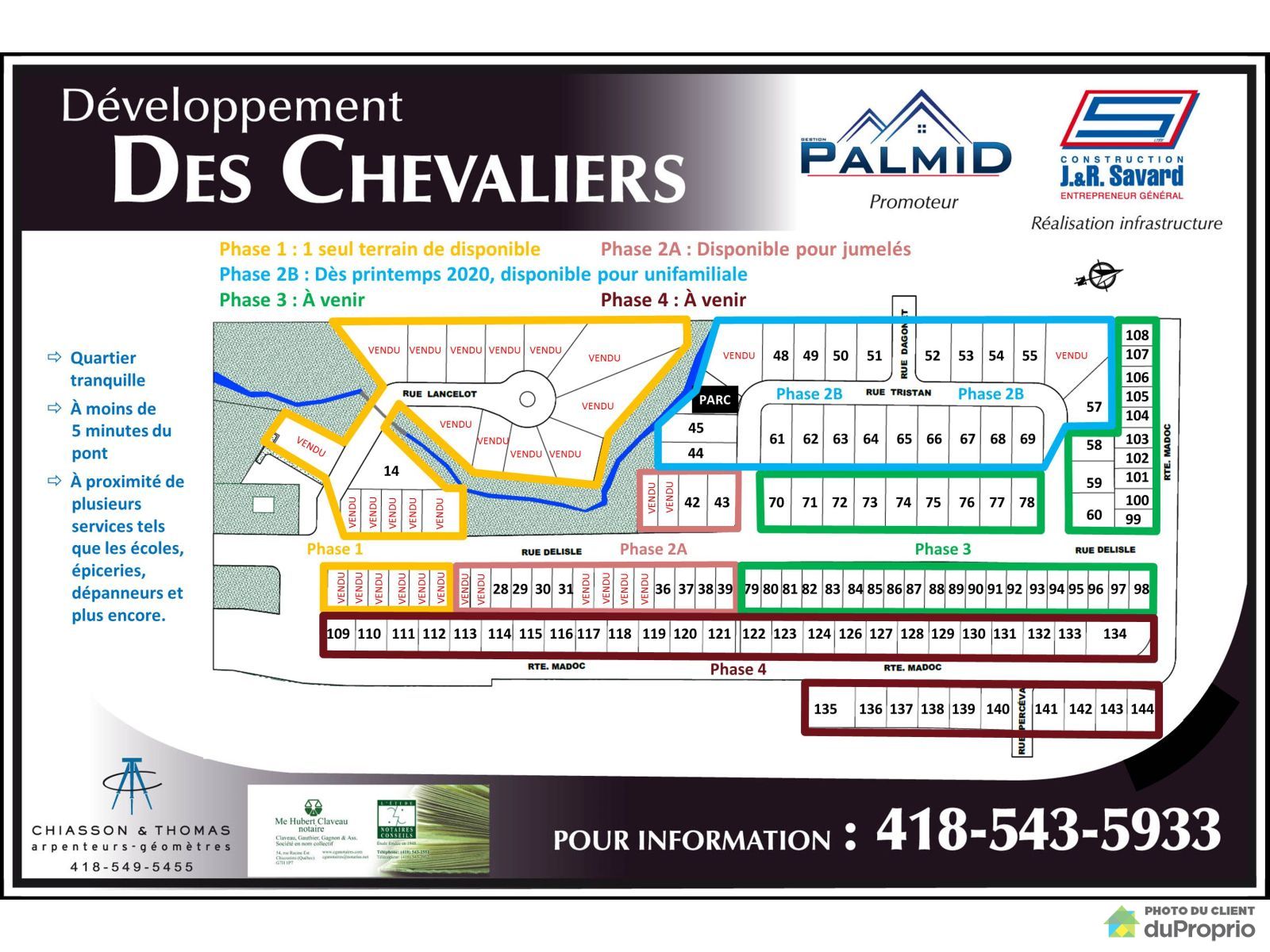 Domaines des Chevaliers - Construction JR Savard